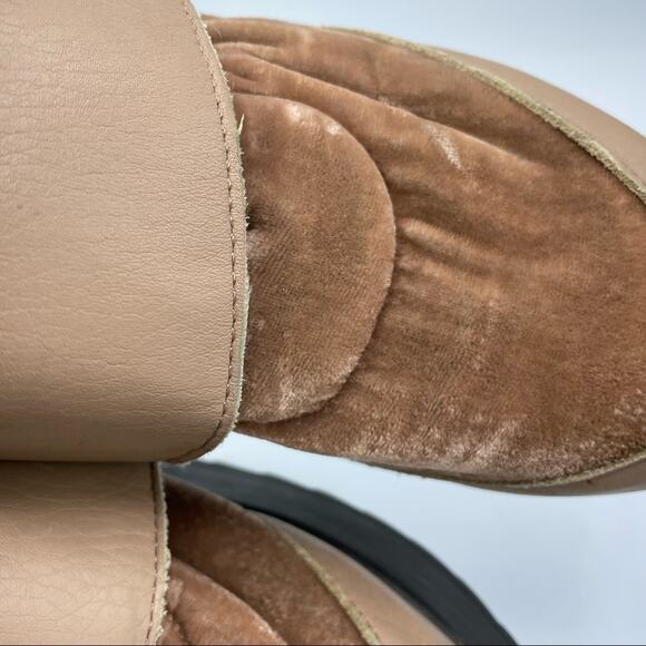 Free People Pink Velvet Platform Velcro Sneakers 37 - Picture 8 of 10